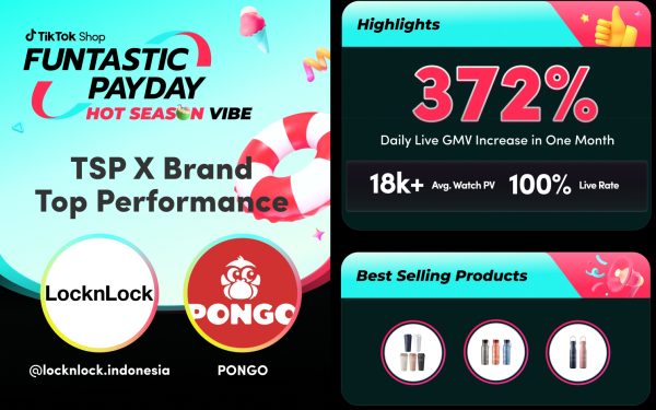  | LocknLock进阶TikTok Shop电商，PONGO助力直播GMV同比增长372%