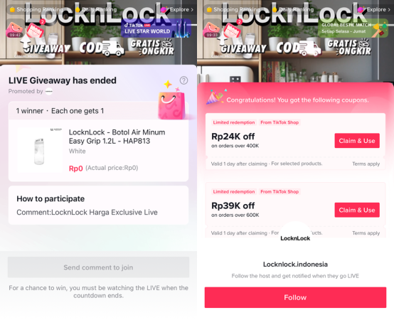  | LocknLock进阶TikTok Shop电商，PONGO助力直播GMV同比增长372%