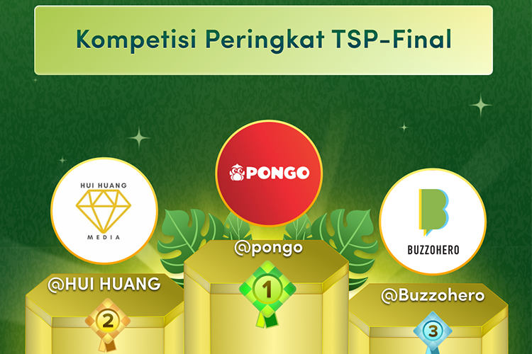 TikTok捷报:红毛猩猩PONGO连续8天荣登“斋月TSP挑战赛”Top1,赢得冠军宝座!